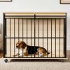 Dog crate furniture, large-sized dog crate suitable for medium to large dogs, wooden dog kennel furniture